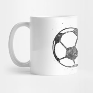 Soccer ball black and white Mug